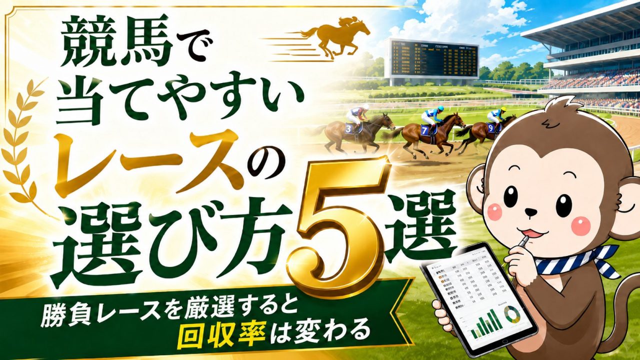 競馬で当てやすいレースの選び方5選のアイキャッチ画像